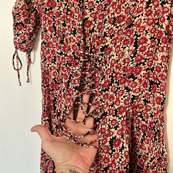 NWT Free People Laced Up Mini Dress - Picture 8 of 10